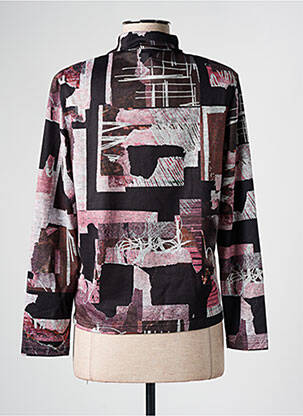 Polo tissage jersey manches longues rose GUY DUBOUIS femme
