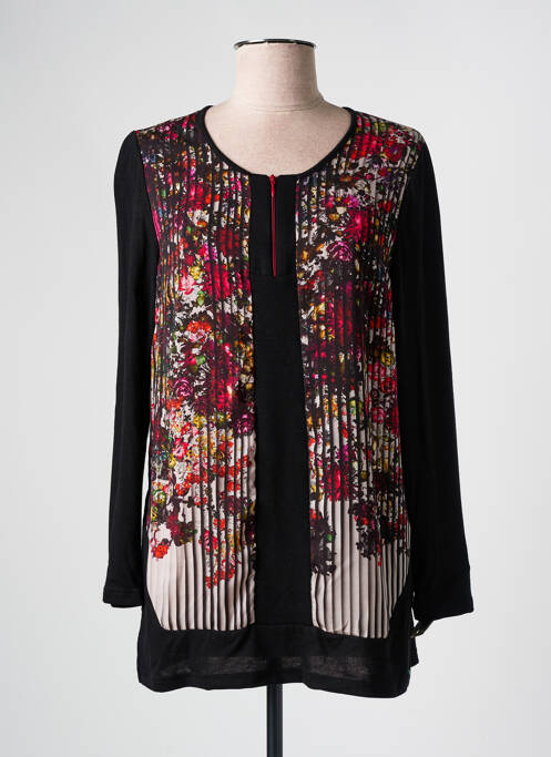 Tunique manches longues noir GUY DUBOUIS pour femme