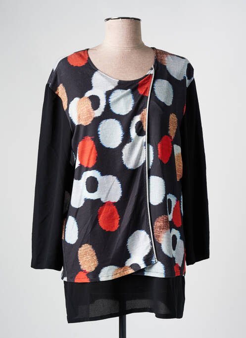 Tunique manches longues noir GUY DUBOUIS pour femme