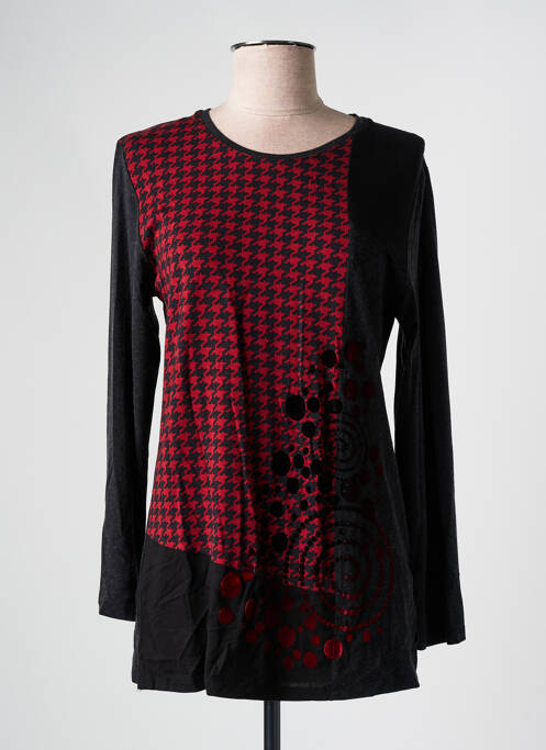 Tunique manches longues rouge GUY DUBOUIS pour femme