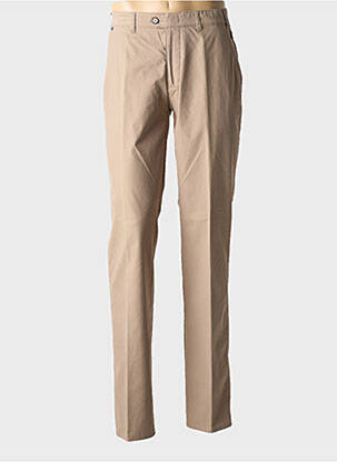 Pantalon chino bio taille haute marron BRÜHL homme