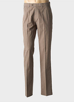 Pantalon chino bio taille haute marron fonce BRÜHL homme