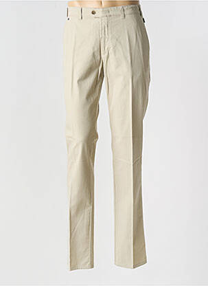 Pantalon chino tissage popeline taille normale beige BRÜHL homme