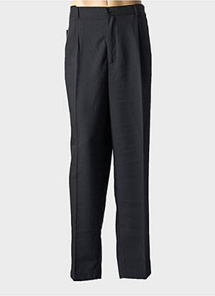 Pantalon droit taille à pinces taille normale noir DUKE homme