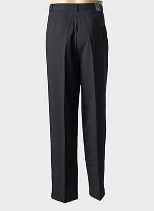 Pantalon droit taille à pinces taille normale noir DUKE homme