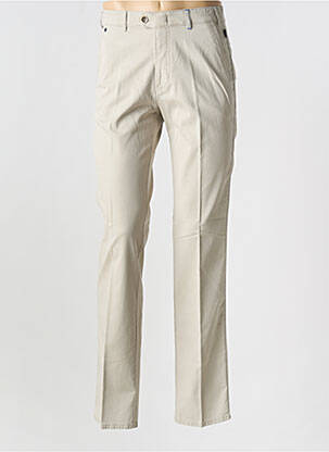 Pantalon chino tissage popeline taille normale beige BRÜHL homme