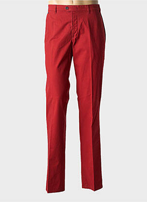 Pantalon chino tissage popeline taille normale rouge BRÜHL homme