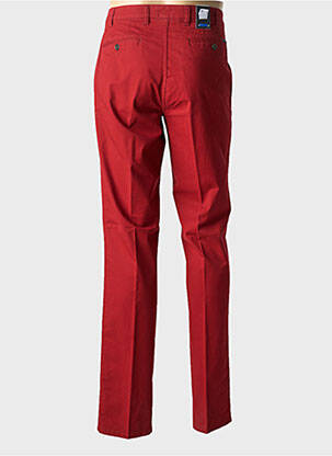 Pantalon chino tissage popeline taille normale rouge BRÜHL homme