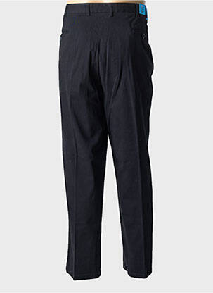 Pantalon chino tissage popeline taille normale bleu D555 homme