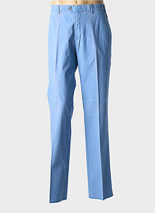 Pantalon chino stretch taille haute bleu BRÜHL homme