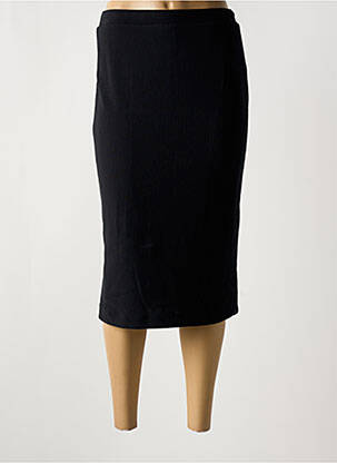Jupe mi-longue coupe droite noir GUY DUBOUIS femme