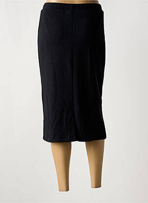 Jupe mi-longue coupe droite noir GUY DUBOUIS femme