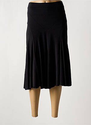 Jupe mi-longue taille normale noir GUY DUBOUIS femme