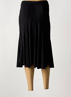 Jupe mi-longue taille normale noir GUY DUBOUIS femme