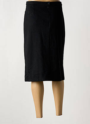 Jupe mi-longue coupe droite noir GUY DUBOUIS femme