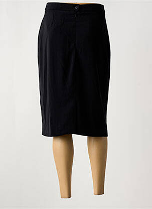 Jupe mi-longue coupe droite noir GUY DUBOUIS femme