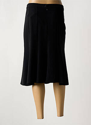 Jupe mi-longue coupe évasée noir GUY DUBOUIS femme