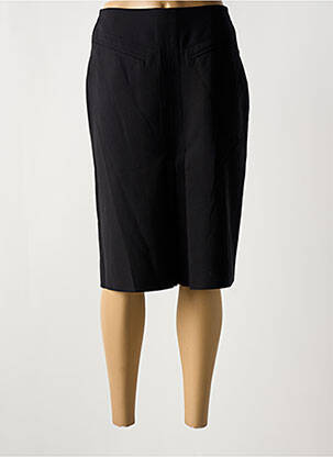 Jupe mi-longue coupe droite noir GUY DUBOUIS femme