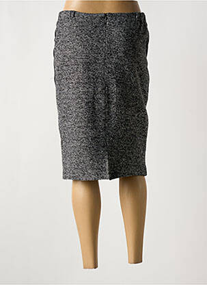 Jupe mi-longue coupe droite noir GUY DUBOUIS femme