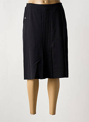 Jupe mi-longue coupe évasée noir GUY DUBOUIS femme