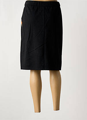 Jupe mi-longue coupe droite noir GUY DUBOUIS femme