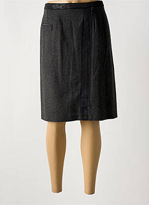 Jupe mi-longue taille normale gris GUY DUBOUIS femme