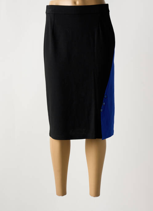 Jupe mi-longue bleu GUY DUBOUIS pour femme