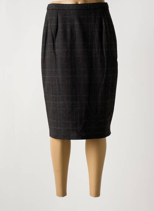 Jupe mi-longue gris GUY DUBOUIS pour femme