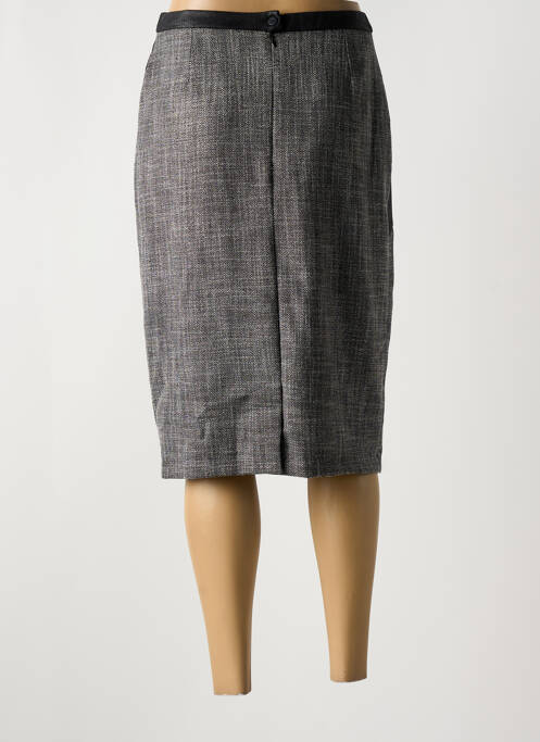 Jupe mi-longue gris GUY DUBOUIS pour femme