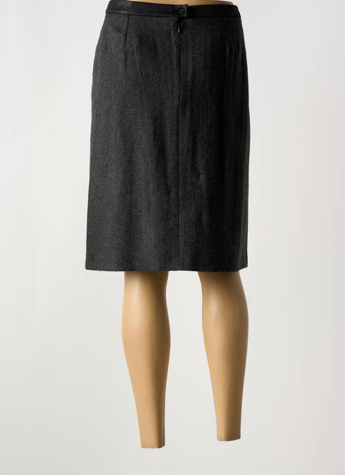 Jupe mi-longue gris GUY DUBOUIS pour femme