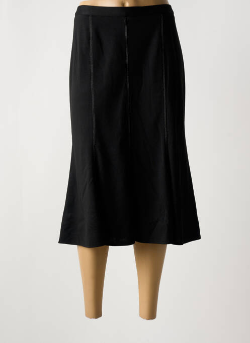 Jupe mi-longue noir GUY DUBOUIS pour femme