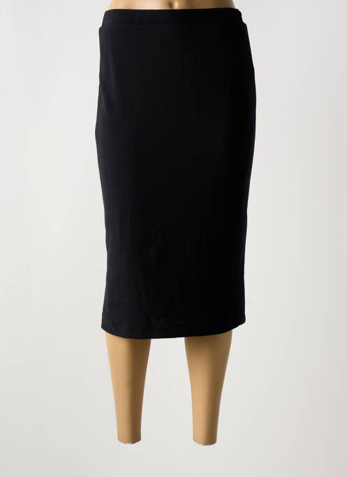 Jupe mi-longue noir GUY DUBOUIS pour femme