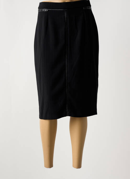 Jupe mi-longue noir GUY DUBOUIS pour femme