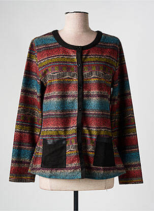 Veste casual col rond marron S.QUISE femme