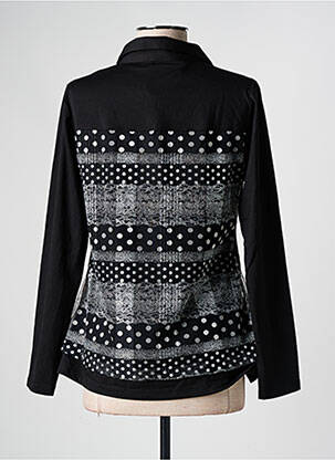 Top tissage crêpe manches longues noir S.QUISE femme