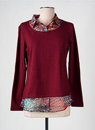 Top tissage jersey manches longues orange S.QUISE femme