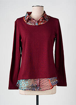 Top tissage jersey manches longues orange S.QUISE femme