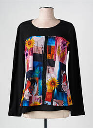 T-shirt manches longues manches longues noir S.QUISE femme