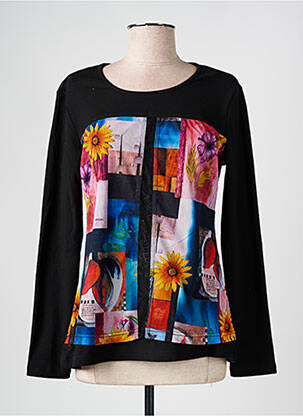 T-shirt manches longues manches longues noir S.QUISE femme