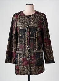 Veste casual col rond rouge S.QUISE femme