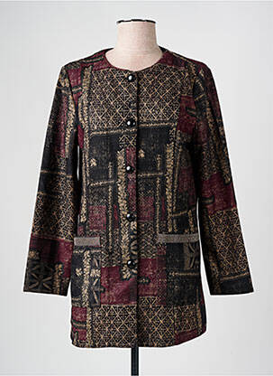 Veste casual col rond rouge S.QUISE femme