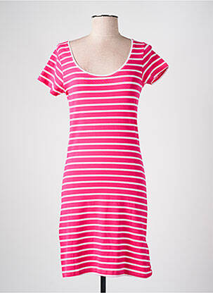 Robe courte manches courtes manches courtes rose M.X.O femme