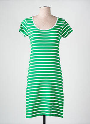 Robe courte manches courtes manches courtes vert M.X.O femme