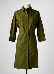 Robe mi-longue manches 3/4 manches 3/4 vert LEE COOPER femme