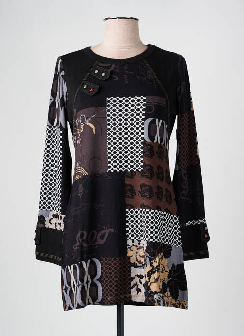 Tunique manches longues noir S.QUISE pour femme