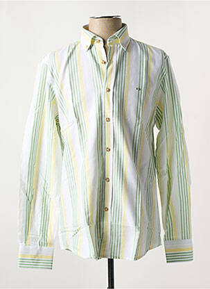 Chemise manches longues coupe cintrée vert CARLOS CORDOBA homme