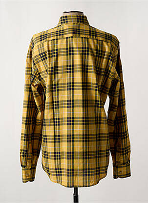 Chemise manches longues imprimé écossais jaune CARLOS CORDOBA homme