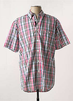 Chemise manches courtes poches rose EASY LINE homme