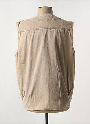 Gilet sans manche coupe cintrée marron LOUIS VICTOR homme
