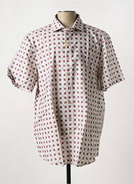 Chemise manches courtes imprimé fantaisie beige CARLOS CORDOBA homme